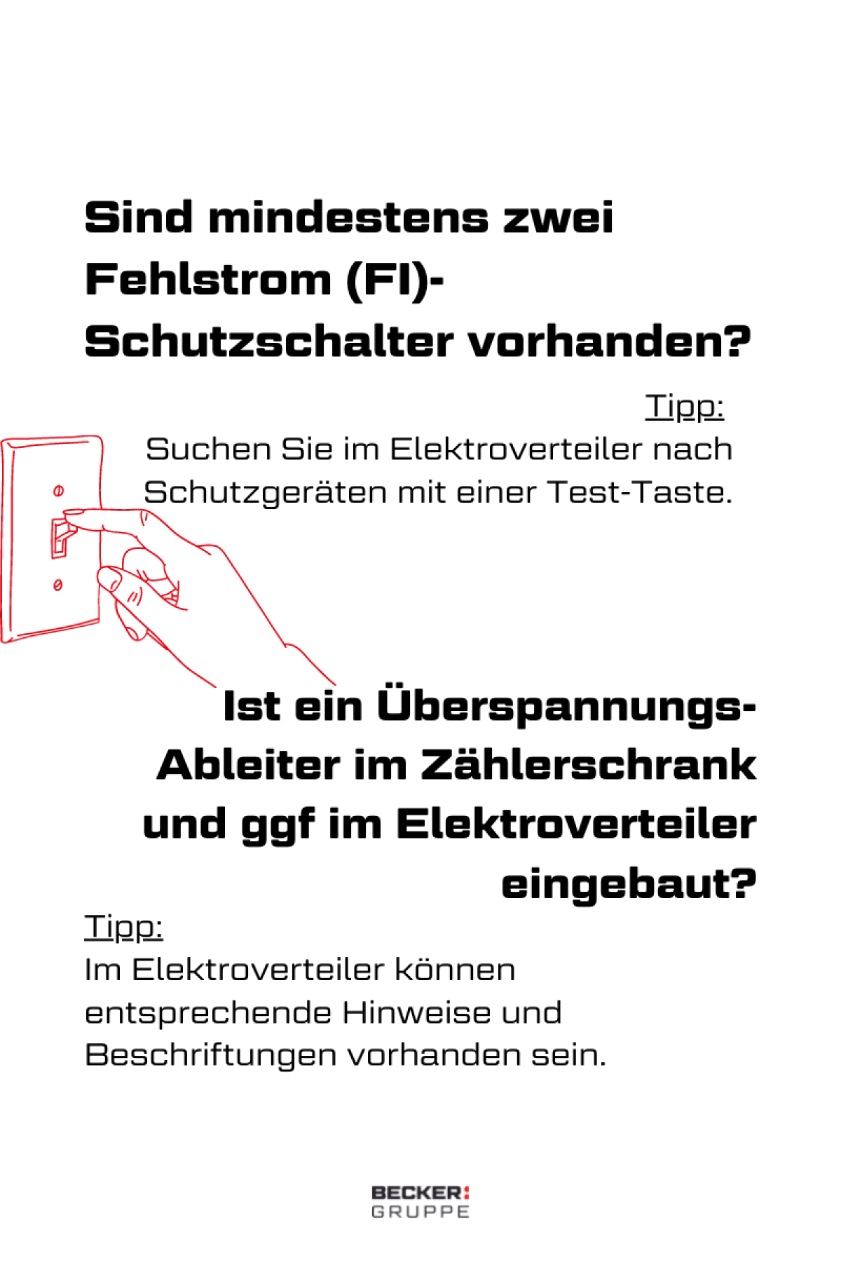 Checkliste Elektroinstallationen 4