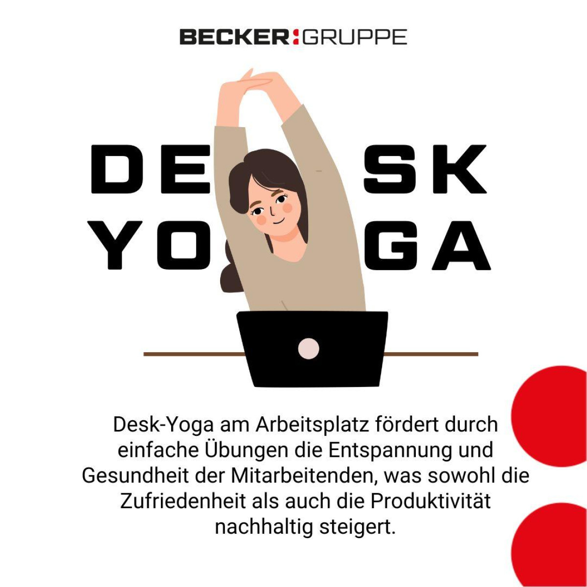 Infografik Desk Yoga