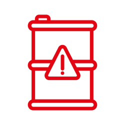 Icon Gefahrstoffschränke und Gefahrstoffcontainer