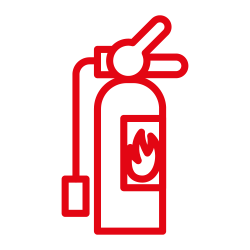 Icon Handfeuerlöscher und fahrbare Feuerlöscher