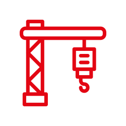 Icon Krananlagen und Hebezeuge und Anschlagmittel