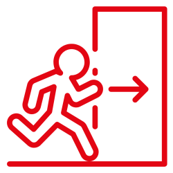 Icon Fluchtweg