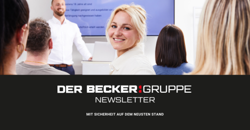 BECKER GRUPPE Newsletter Anmeldeformular
