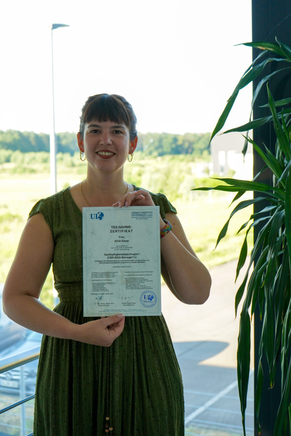 Zertifikat Nachhaltigkeitsbeauftragte